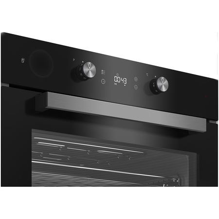 Cuptor incorporabil Beko BIS14300BCS, Electric, 71 l, Clasa A, Gatire asistata cu abur, Grill, Display LED, Inox