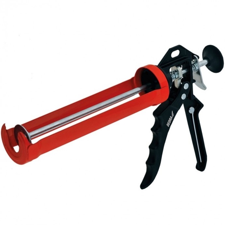 Пистолет за силиконови тръби Dedra, тип скелет, въртяща се тръба