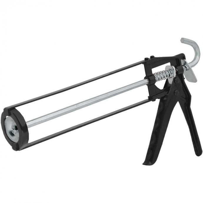 Pistol pentru tuburi silicon, Dedra , tip schelet , metalic