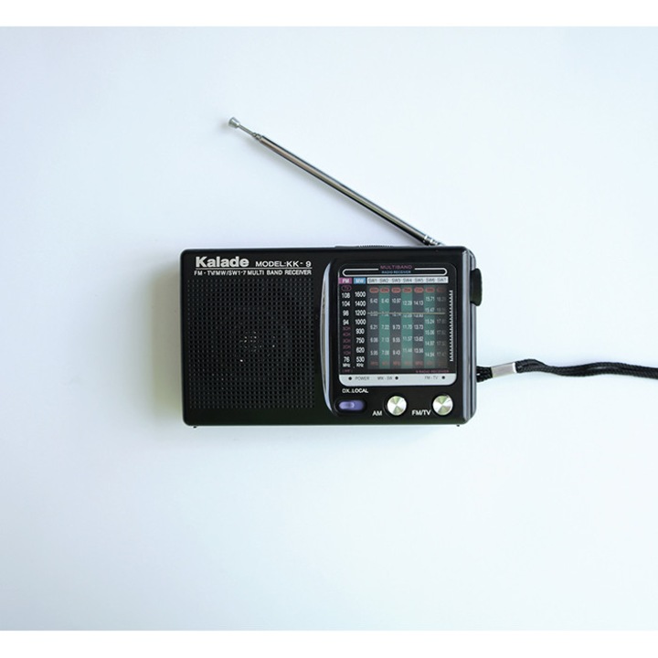 Radio de buzunar NOBRAND cu baterii 2xAA FM/AM 3V culoare neagra