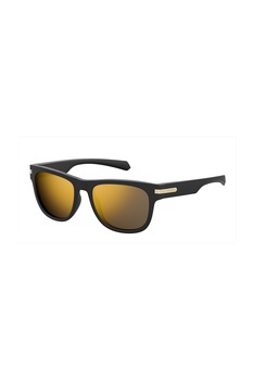Polaroid, Ochelari de soare polarizati, cu lentile oglinda, Negru, 54-19-135 Standard Polaroid, Ochelari de soare polarizati, cu lentile oglinda, Negru, 54-19-135 Standard