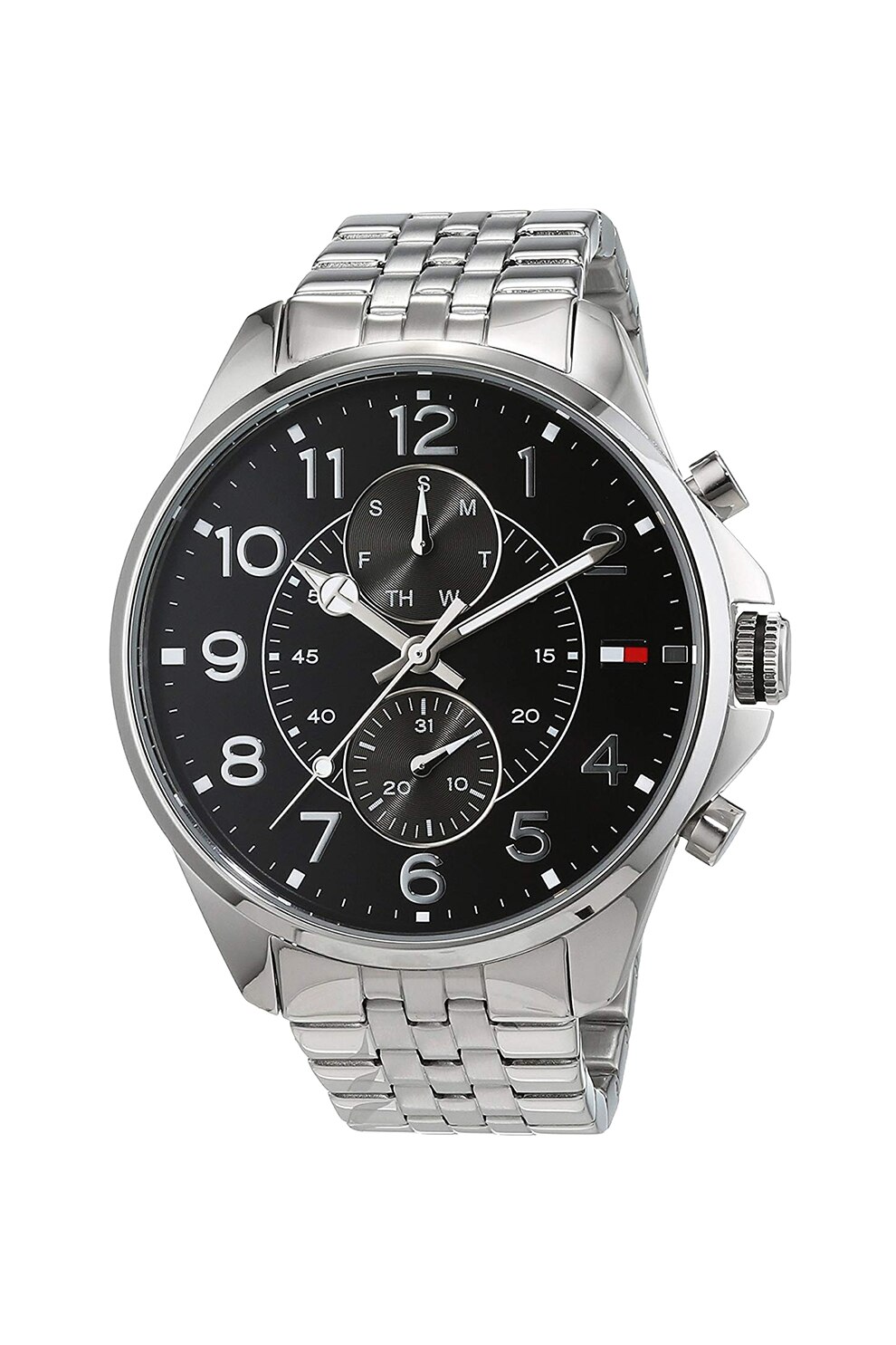 Tommy Hilfiger, Ceas quartz cu functii multiple, Argintiu