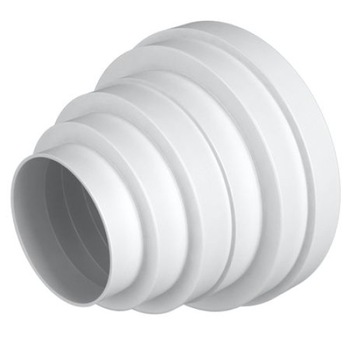 Reductie universala concentrice pentru tubulatura Ø150/125/120/100mm, PVC Reductie universala concentrice pentru tubulatura Ø150/125/120/100mm, PVC