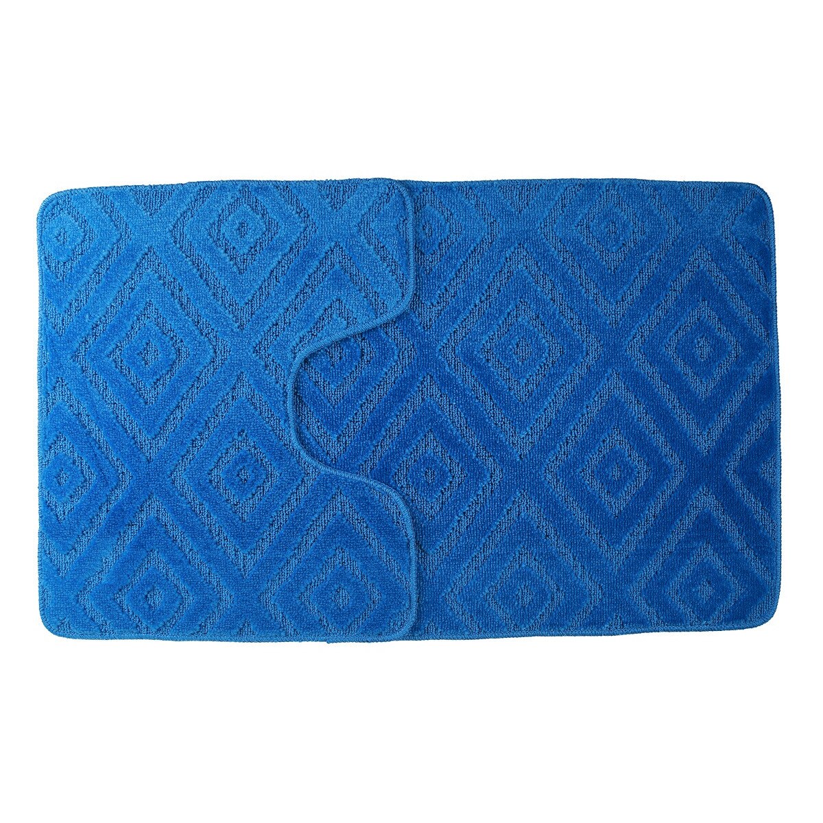 Set 2 covorase de baie Brick, Albastru, 50x80 cm, 50x40 cm