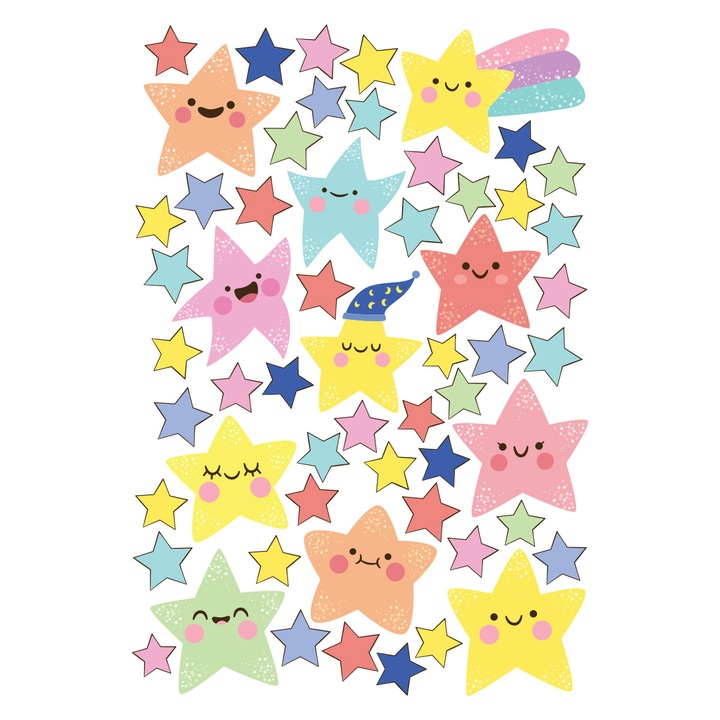 Stickere copii, Stelute vesele, Stickermania, 40x60cm