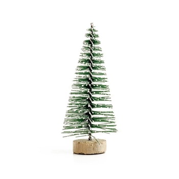 Bradulet artificial verde cu zapada artificiala, 10 x 4.5 cm Bradulet artificial verde cu zapada artificiala, 10 x 4.5 cm