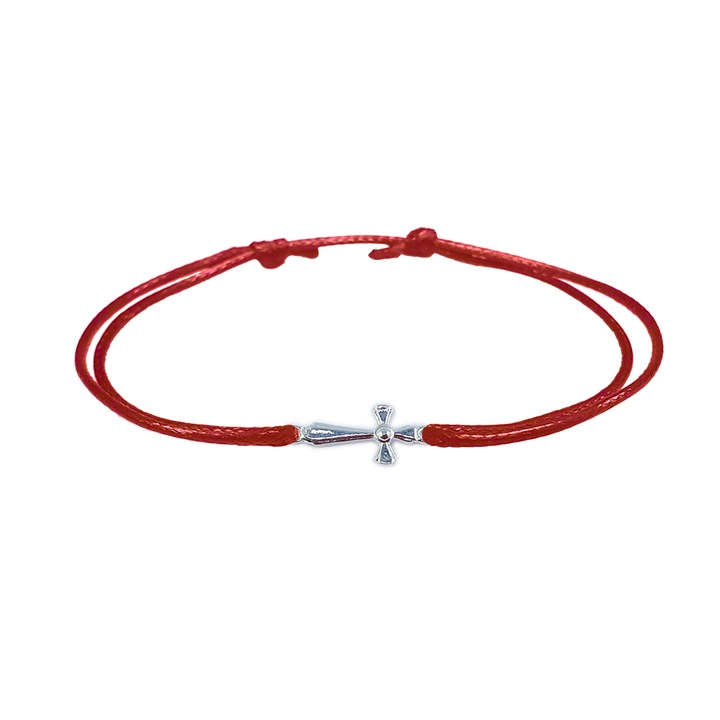 Zsinór karkötő állítható ezüst feszülettel 4299060 Dras