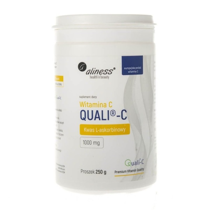 Aliness Vitamin C Quali®-C (L-аскорбинова киселина) на прах, 250 g