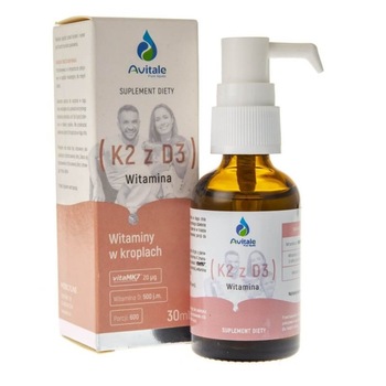 Avitale Vitamina K2 din D3 in picaturi- 30 ml supliment alimentar Avitale Vitamina K2 din D3 in picaturi- 30 ml supliment alimentar
