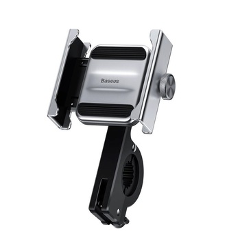 Suport Telefon pentru Bicicleta si Motocicleta Baseus Knight, Aluminiu, Montaj pe Ghidon, Argintiu Suport Telefon pentru Bicicleta si Motocicleta Baseus Knight, Aluminiu, Montaj pe Ghidon, Argintiu
