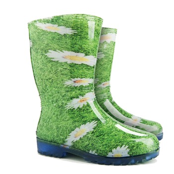 Cizme PVC Demar, model floral, marimea 37-38 Cizme PVC Demar, model floral, marimea 37-38