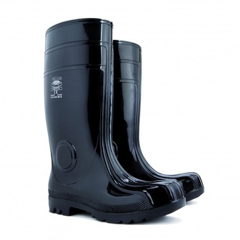 Cizme PVC pentru protectie, marimea 45, captuseala tricot, negru Cizme PVC pentru protectie, marimea 45, captuseala tricot, negru