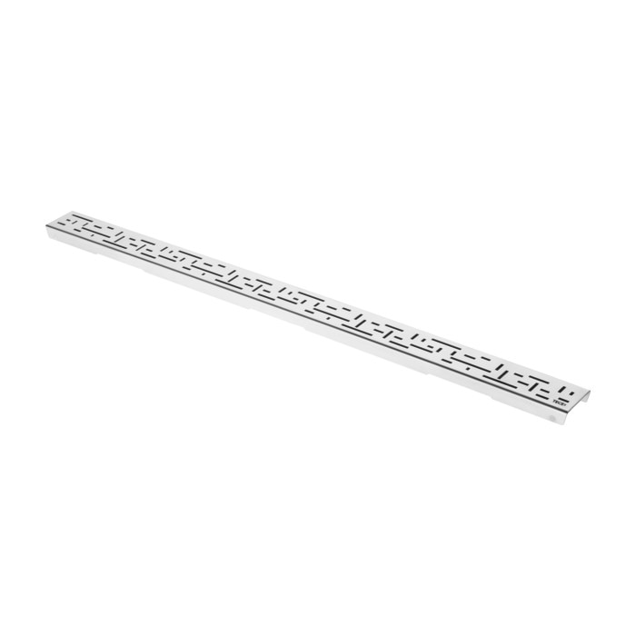 Grila de design Tece lines, otel inoxidabil lucios pentru rigola de dus dreapta 900 mm