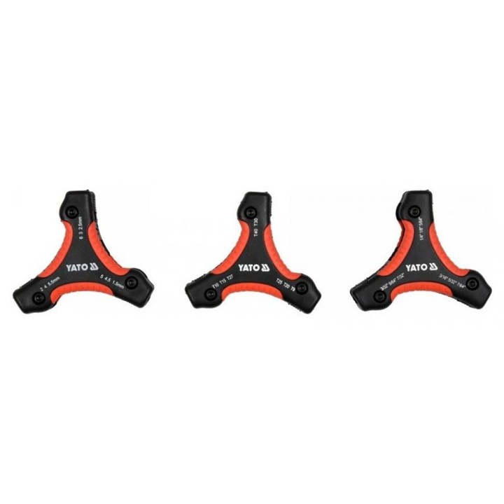 Yato imbusz-, és torxkulcs készlet 9-8- db-os összecsukható