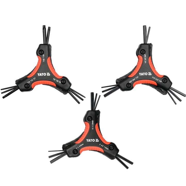 Set dispozitive imbus si torx Yato YT-05644, 26 buc, Cr-V