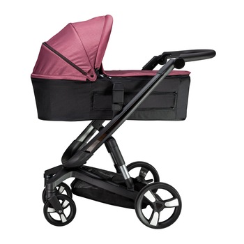 Carucior Bebumi Space Eco 2 in 1, Cadru Negru, Roz, 2020 Carucior Bebumi Space Eco 2 in 1, Cadru Negru, Roz, 2020