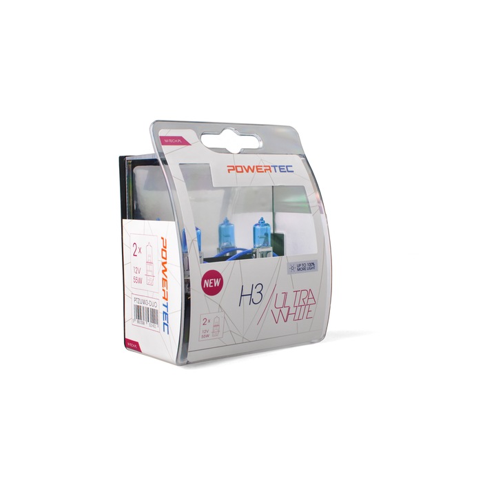PowerTec Ultra White H3 izzó 12V DUO
