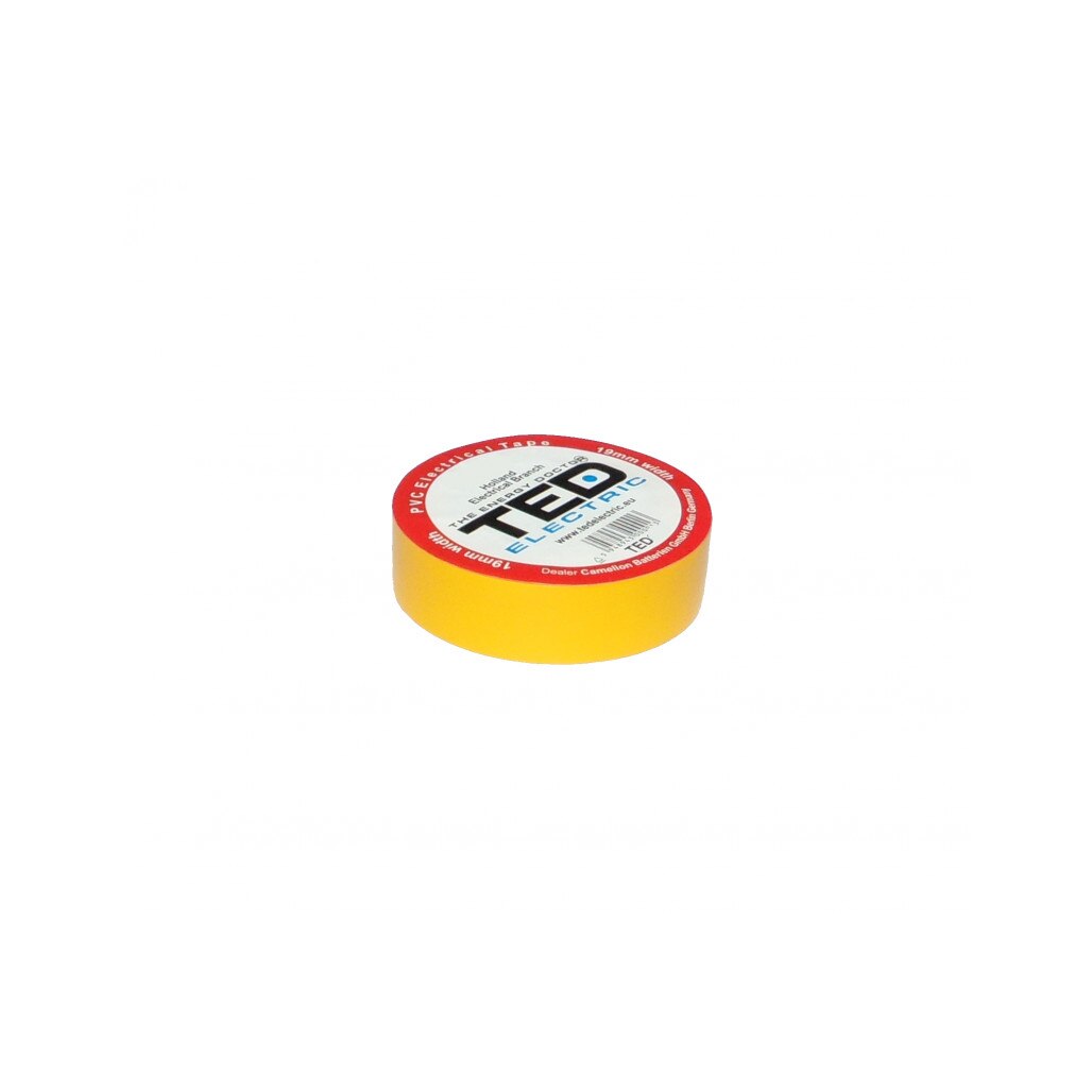 Banda izolatoare galbena 19mm x 20metri TED Electric