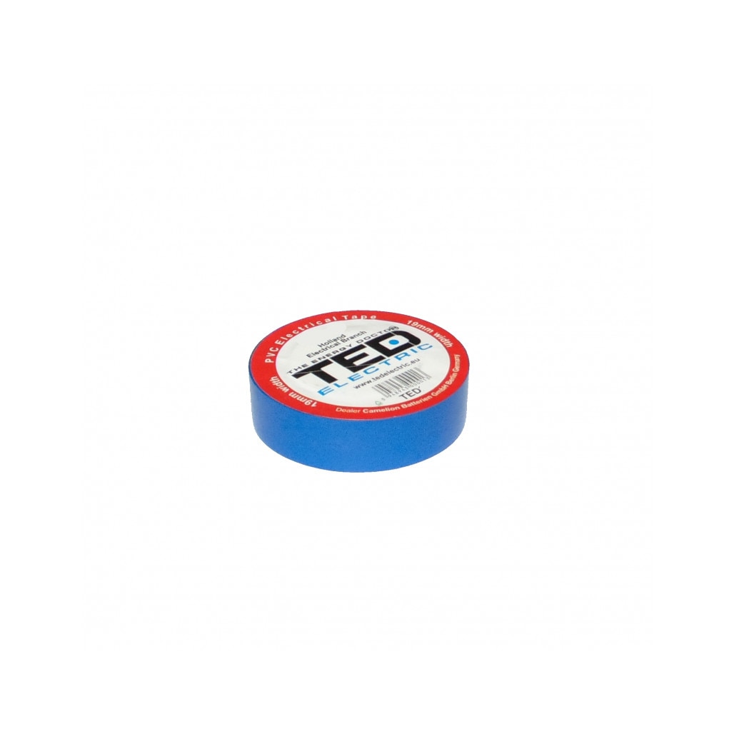 Banda izolatoare albastra 19mm x 20metri TED Electric