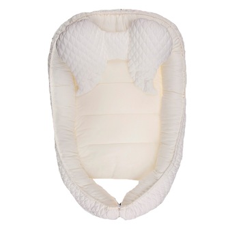 Cuib pentru bebelusi 75 x 45 x 10 cm Belisima P01-987, Alb Cuib pentru bebelusi 75 x 45 x 10 cm Belisima P01-987, Alb