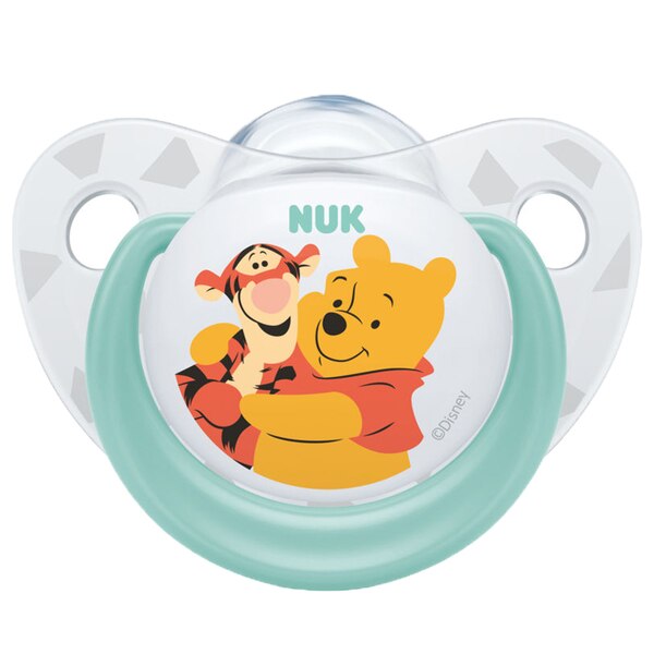 Suzeta ortodontica din silicon Nuk Winnie the Pooh 736379, Multicolor 6-18 luni