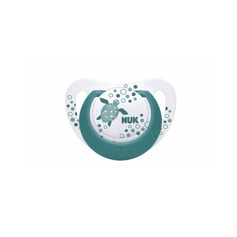 Suzeta ortodontica din latex Nuk Genius Color 734030, Verde 6-18 luni