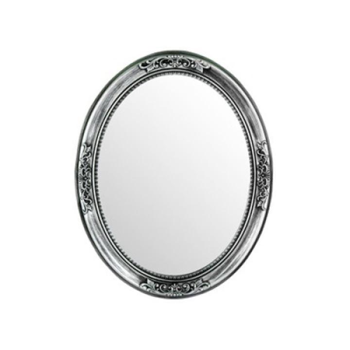 Oglinda Anticue Silver, Decovintige, vintage, ovala, 68x55 cm