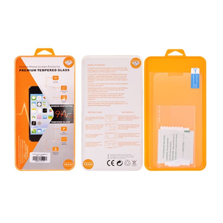Стъклен протектор Tempered Glass Orange за Huawei P20 Pro/P20 Plus, Прозрачен