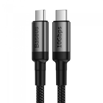 Cablu de date/incarcare Baseus, Cafule Nylon Braided Wire, Type-C to Type-C PD 1M, Negru Cablu de date/incarcare Baseus, Cafule Nylon Braided Wire, Type-C to Type-C PD 1M, Negru