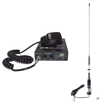 Pachet statie radio CB Midland Alan 100 + Antena PNI S75 cu cablu si montura fixa Pachet statie radio CB Midland Alan 100 + Antena PNI S75 cu cablu si montura fixa