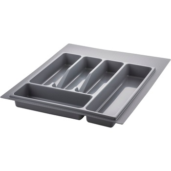 Suport organizare tacamuri, gri metalizat, pentru latime corp 450 mm, montabil in sertar bucatarie Suport organizare tacamuri, gri metalizat, pentru latime corp 450 mm, montabil in sertar bucatarie