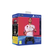 Controller Sony PlayStation DualShock 4 v2, Negru + Joc FIFA 20 pentru PlayStation 4