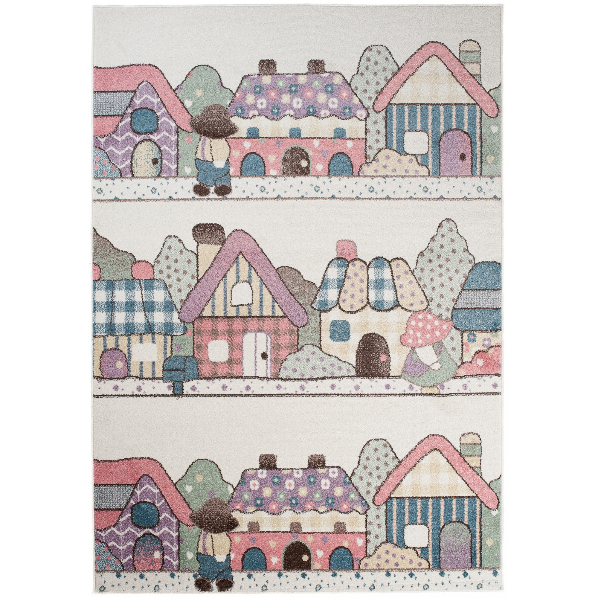 Covor Happy For Kids Short Pile Play V043A HAY EBR cremos 200x290