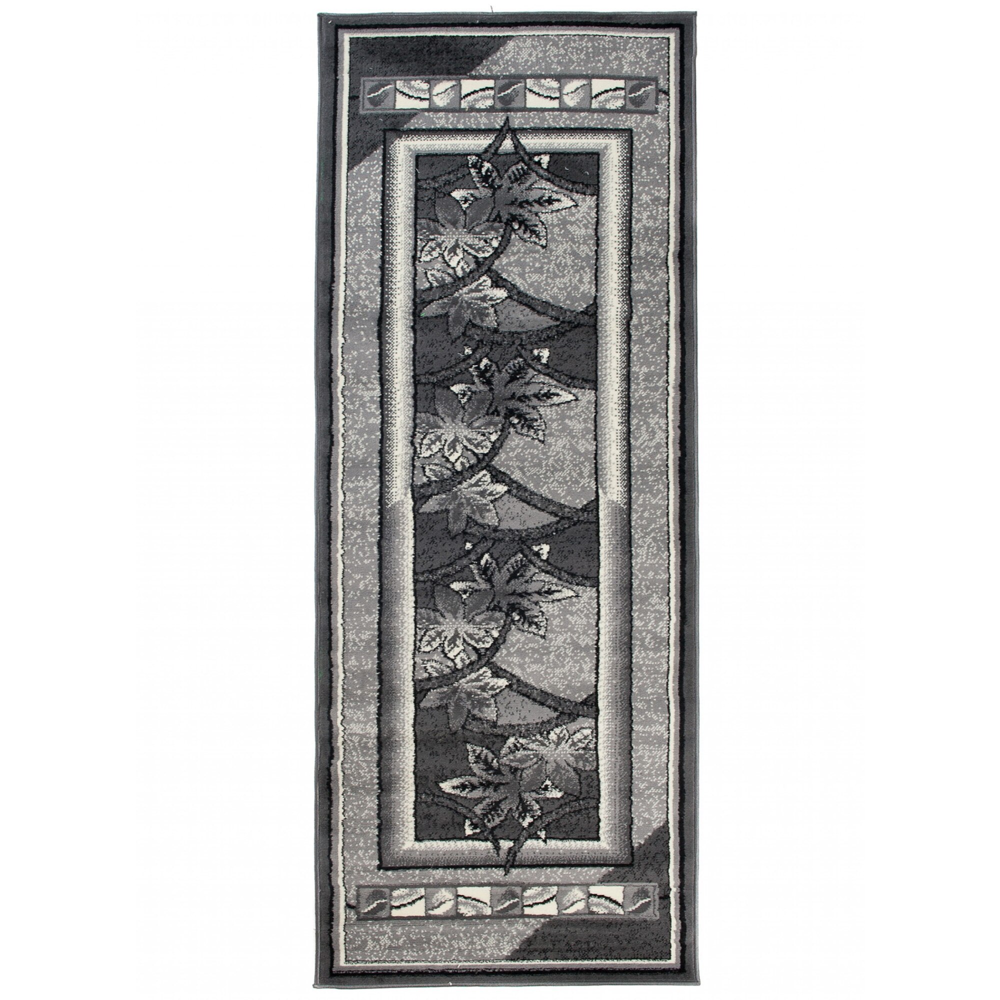 Covor Cheap Runner Modern Frame Rectangle 1912A CRM gri 70x200