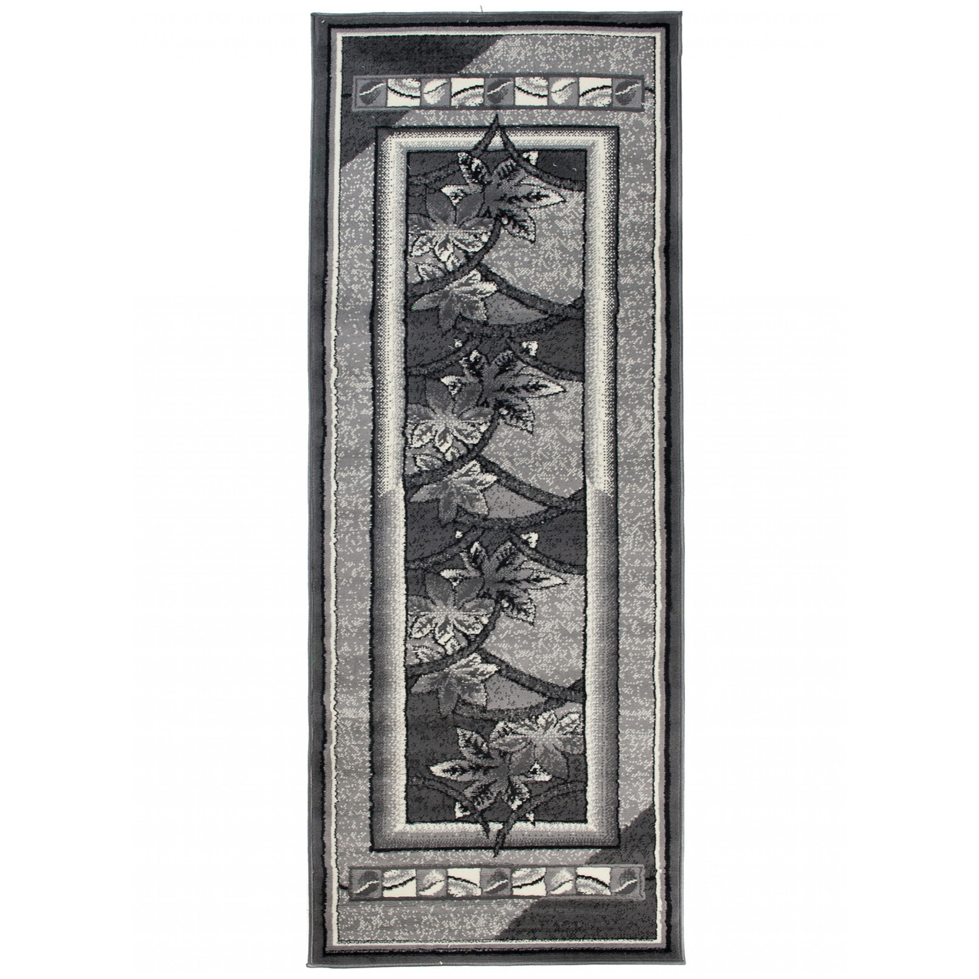 Covor Cheap Runner Modern Frame Rectangle 1912A CRM gri 70x300