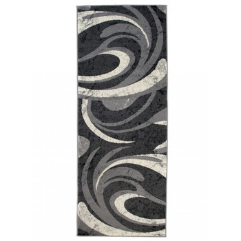 Covor Cheap Runner Modern Frame Rectangle 2641A CRM gri 70x200 Covor Cheap Runner Modern Frame Rectangle 2641A CRM gri 70x200
