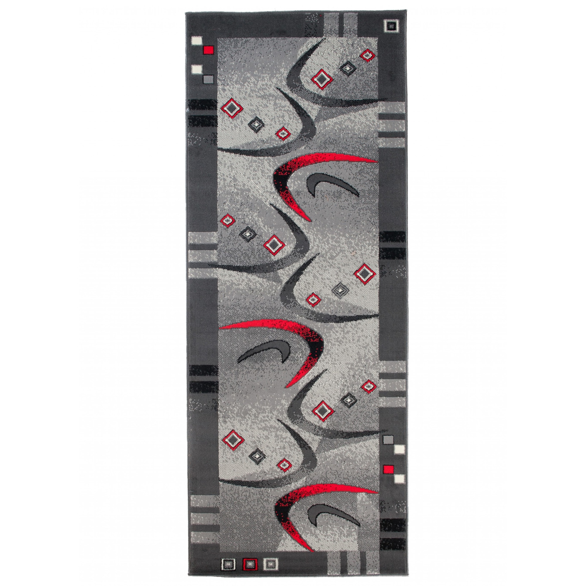 Covor Cheap Runner Modern Frame Rectangle 4596A CRM gri 120x300