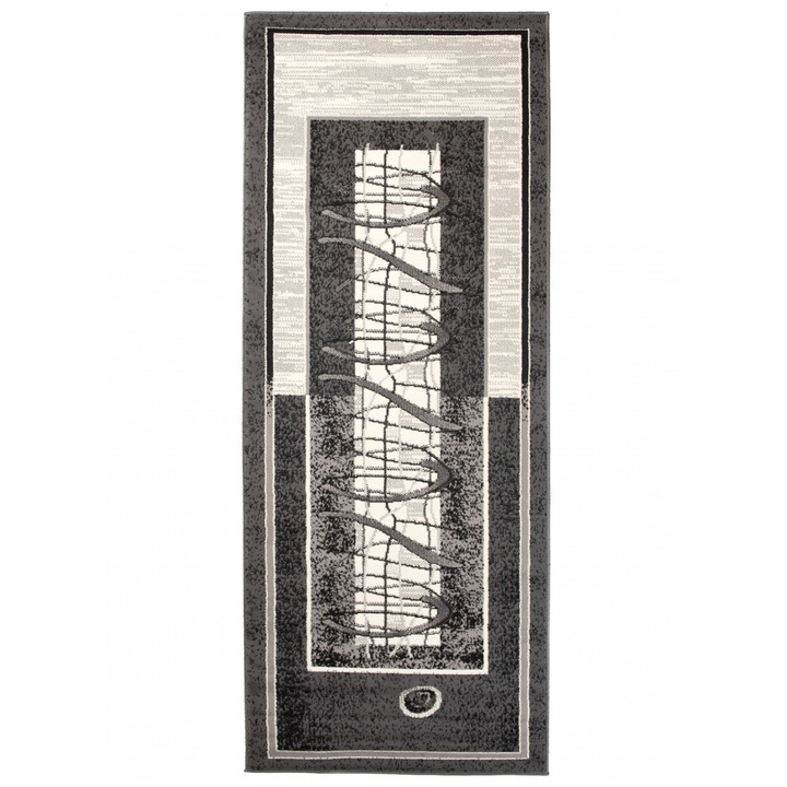 Covor Cheap Runner Modern Frame Rectangle 5118B CRM gri 120x150