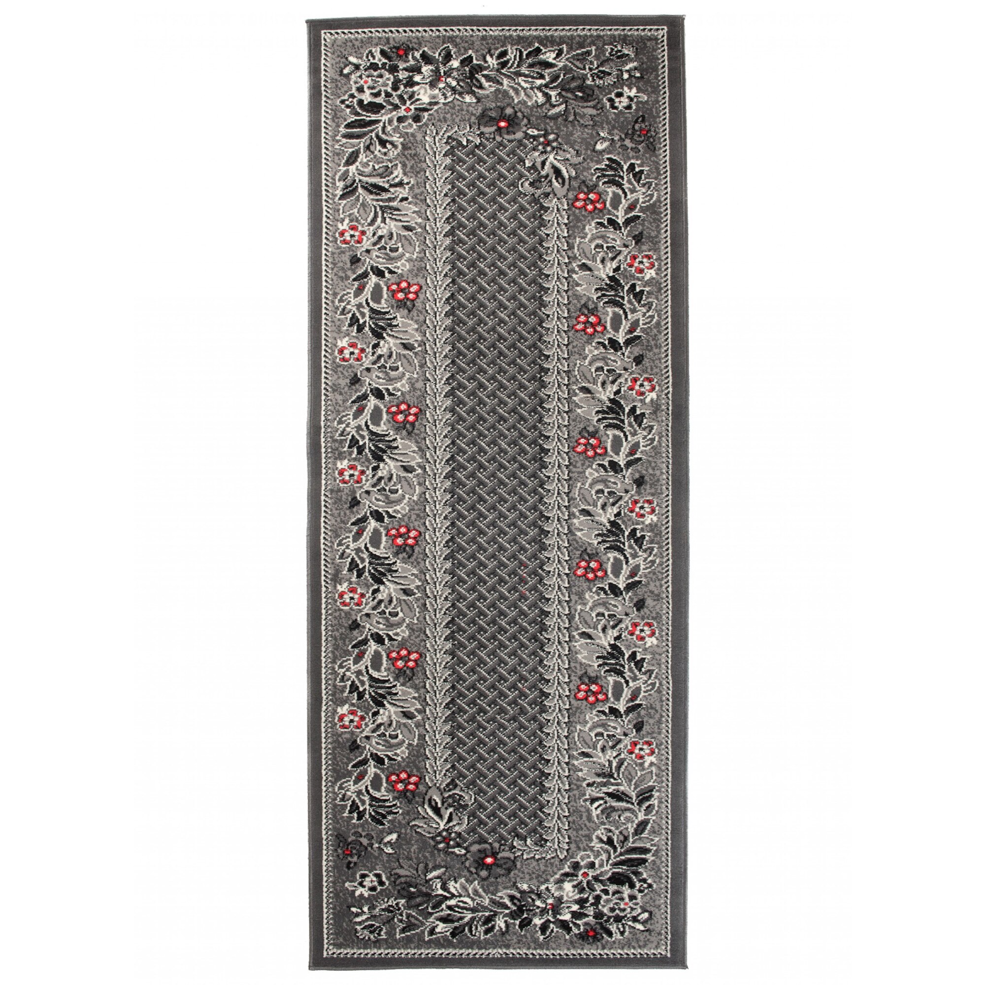 Covor Cheap Runner Modern Frame Rectangle 7192B CRM gri 120x150