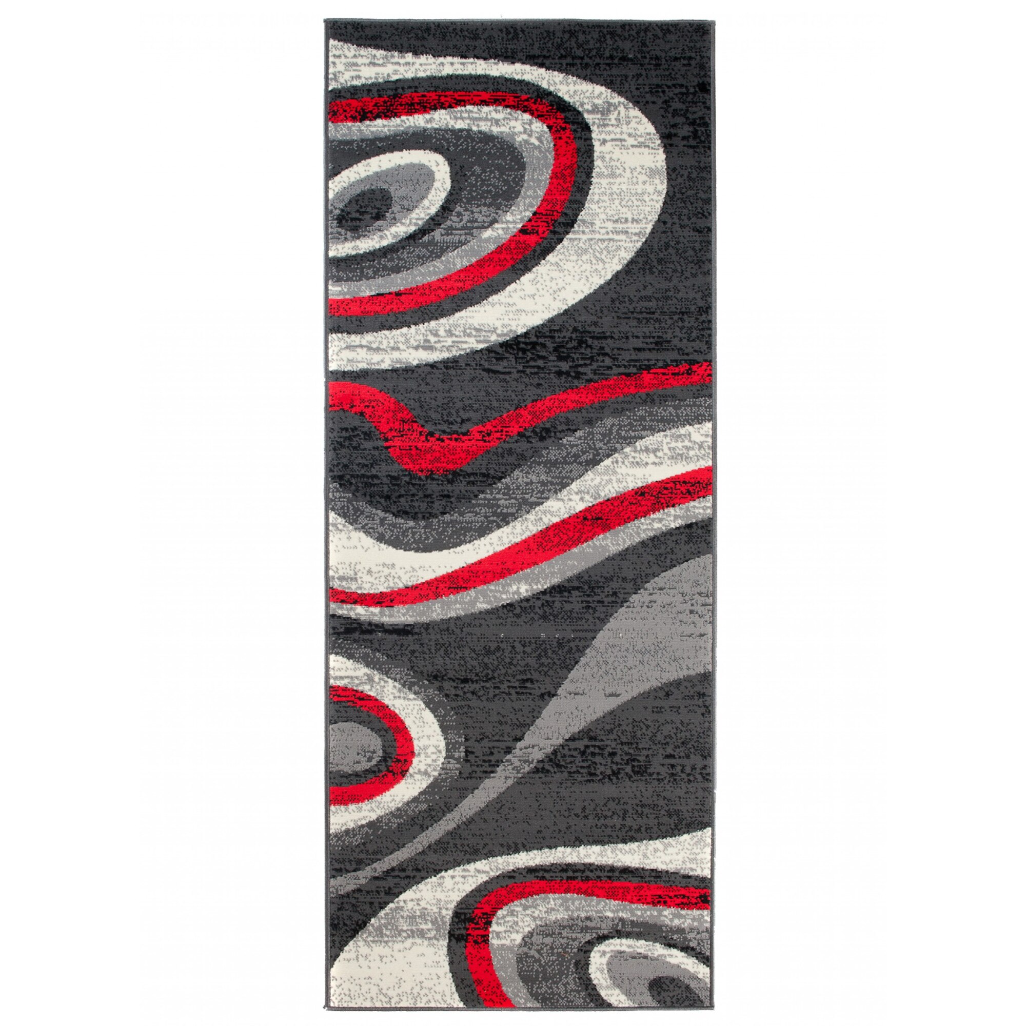 Covor Cheap Runner Modern Frame Rectangle D317A CRM gri 100x250