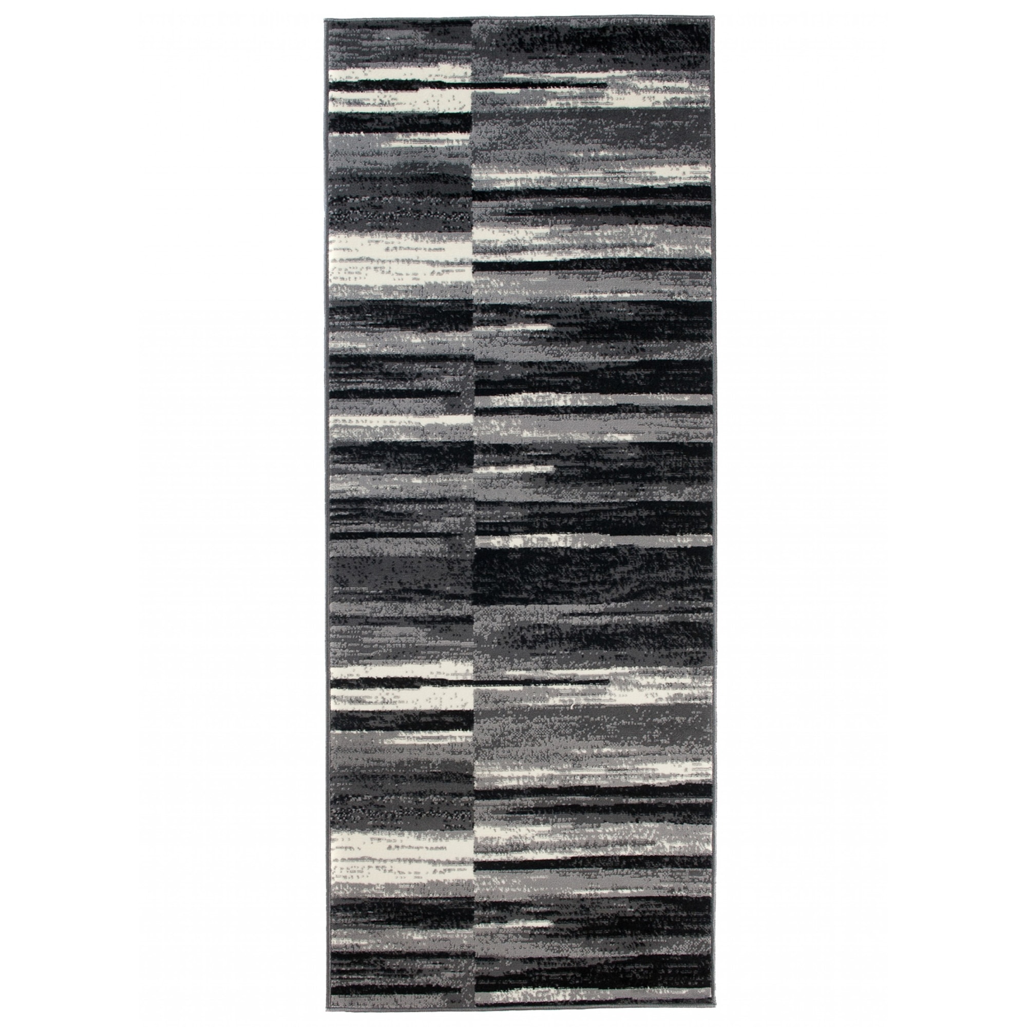 Covor Cheap Runner Modern Frame Rectangle F809A CRM gri 100x300