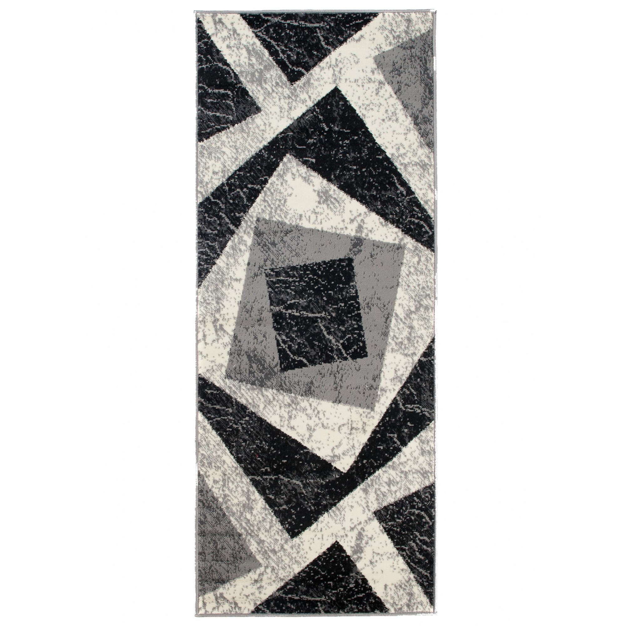 Covor Cheap Runner Modern Frame Rectangle K855A CRM gri 70x300