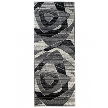 Covor Cheap Runner Modern Frame Rectangle K858A CRM gri 100x200 Covor Cheap Runner Modern Frame Rectangle K858A CRM gri 100x200