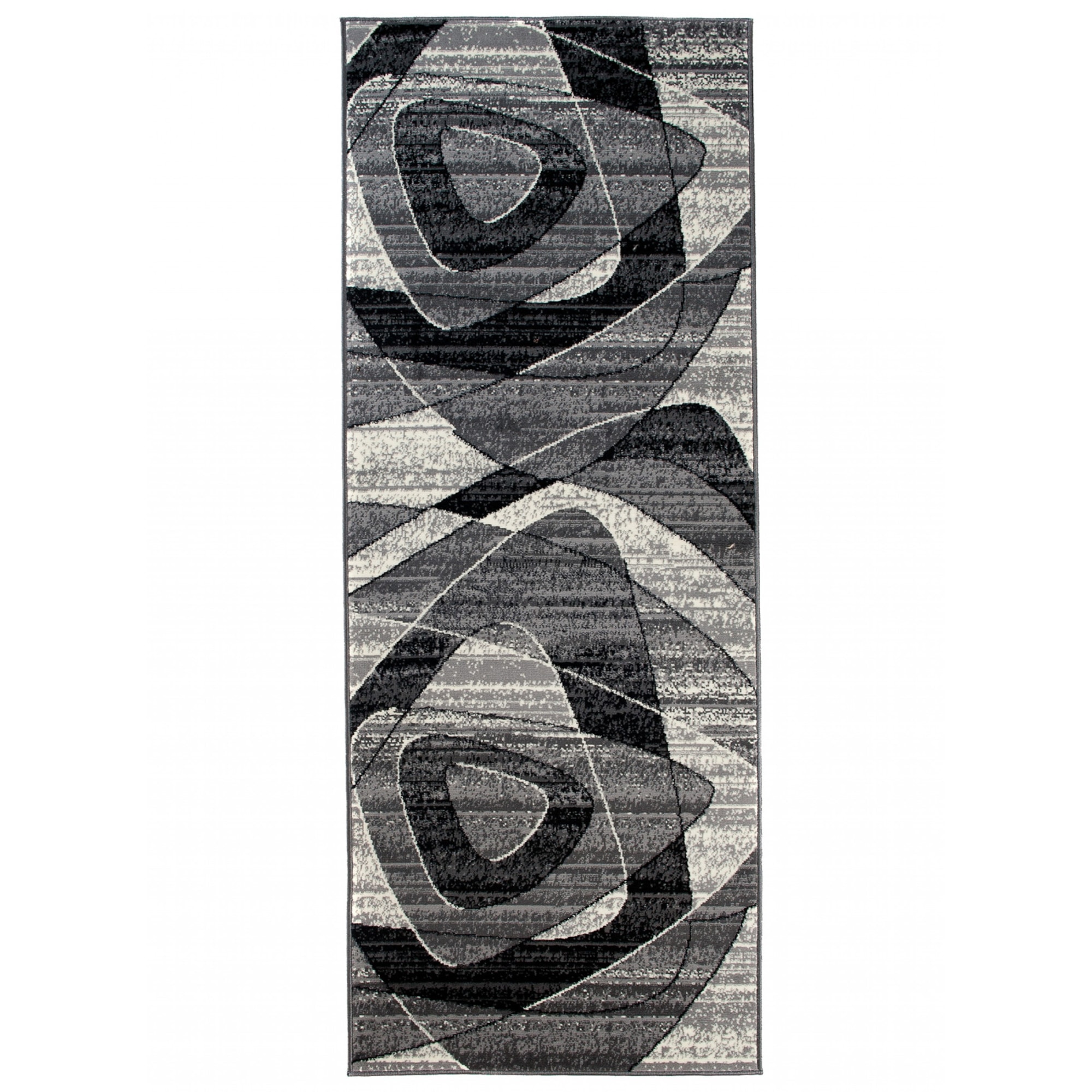 Covor Cheap Runner Modern Frame Rectangle K858A CRM gri 70x300