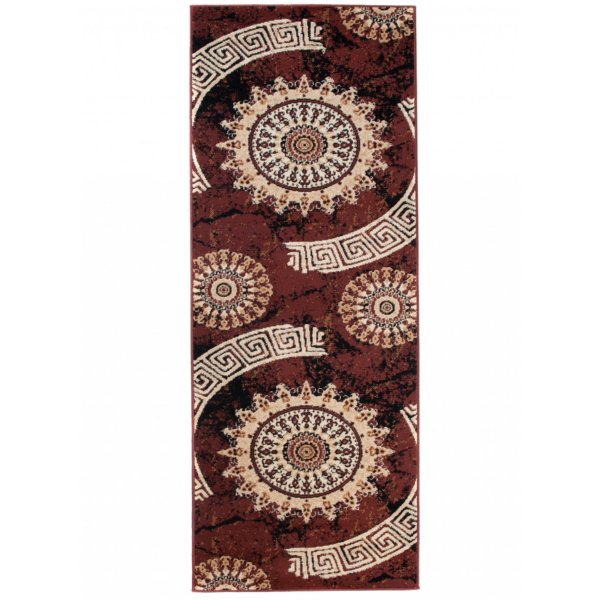 Covor Cheap Runner Modern Frame Rectangle K870A BGX maro 100x300