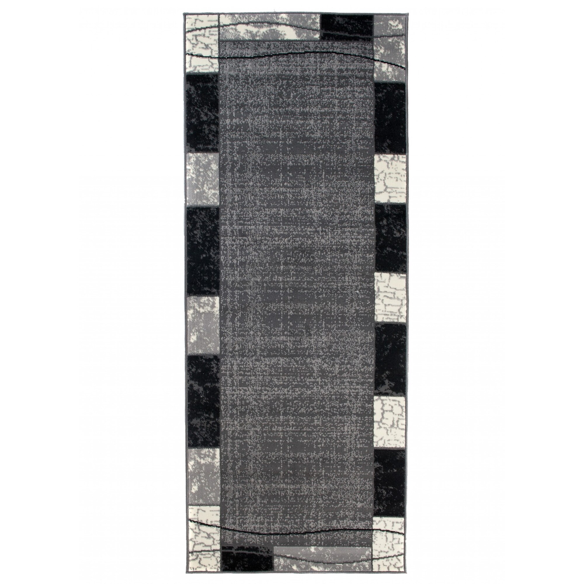 Covor Cheap Runner Modern Frame Rectangle K872A CRM gri 70x250