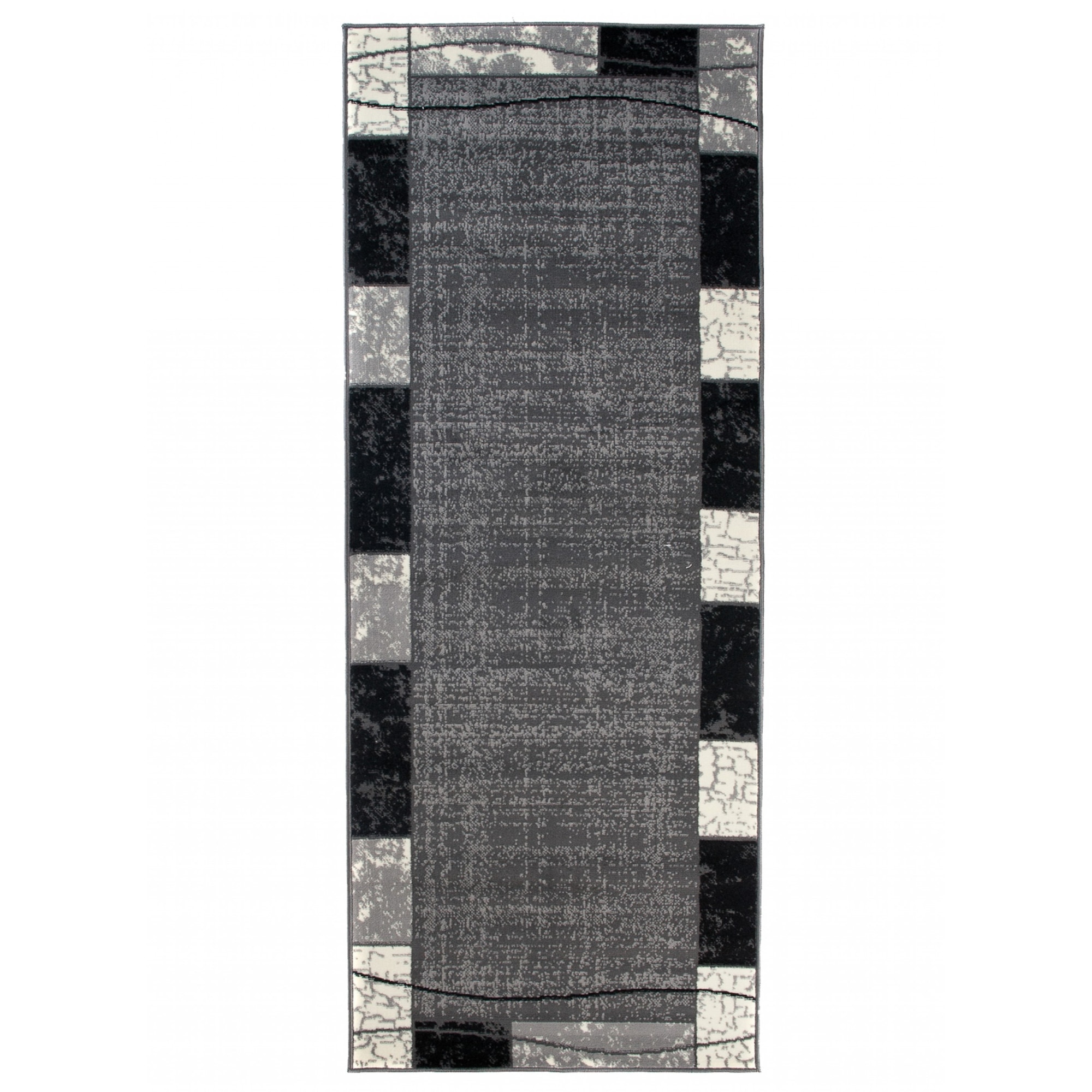 Covor Cheap Runner Modern Frame Rectangle K872A CRM gri 100x300