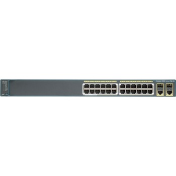 Switch Cisco Catalyst 2960 Plus 24 10/100 PoE + 2 T/SFP LAN Lite - WS-C2960+24PC-S Switch Cisco Catalyst 2960 Plus 24 10/100 PoE + 2 T/SFP LAN Lite - WS-C2960+24PC-S