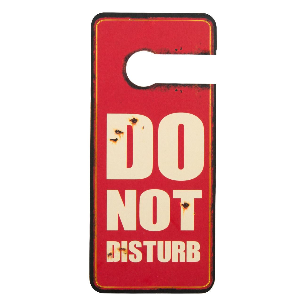 Decoratiune pentru usa iMKⓇ, Din lemn, Do not disturb, 20x9x0,5, VD