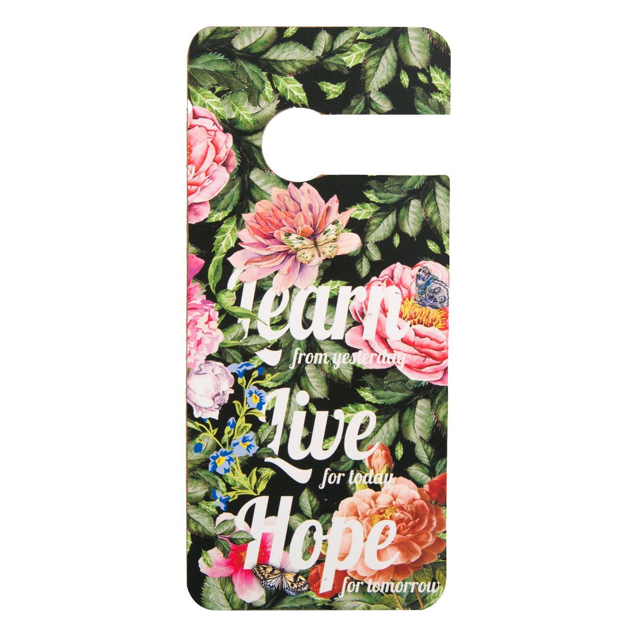 Decoratiune pentru usa, iMKⓇ, Imprimeu floral, 20x9x0,5 cm, VD